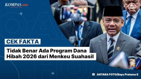 Tidak Benar Ada Program Dana Hibah 2026 Dari Menkeu Suahasil