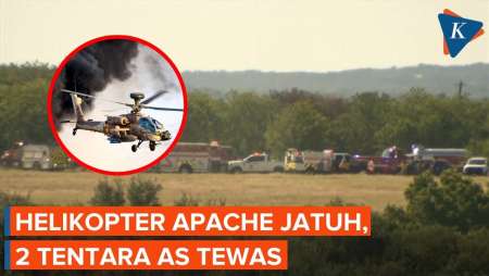 Helikopter Apache AS Jatuh Di Texas, Dua Tentara Tewas