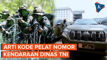 Wajib Tahu, Ini Arti Kode Pelat Nomor Kendaraan Dinas TNI