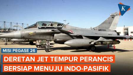 Penampakan Deretan Pesawat Tempur Perancis Bersiap Menuju Indo-Pasifik