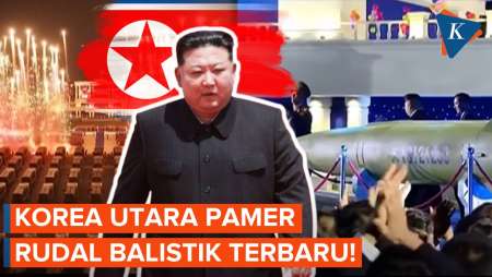 Meriahnya Korut Saat Pamerkan Rudal Terbarunya! Kim Jong Un Hadir