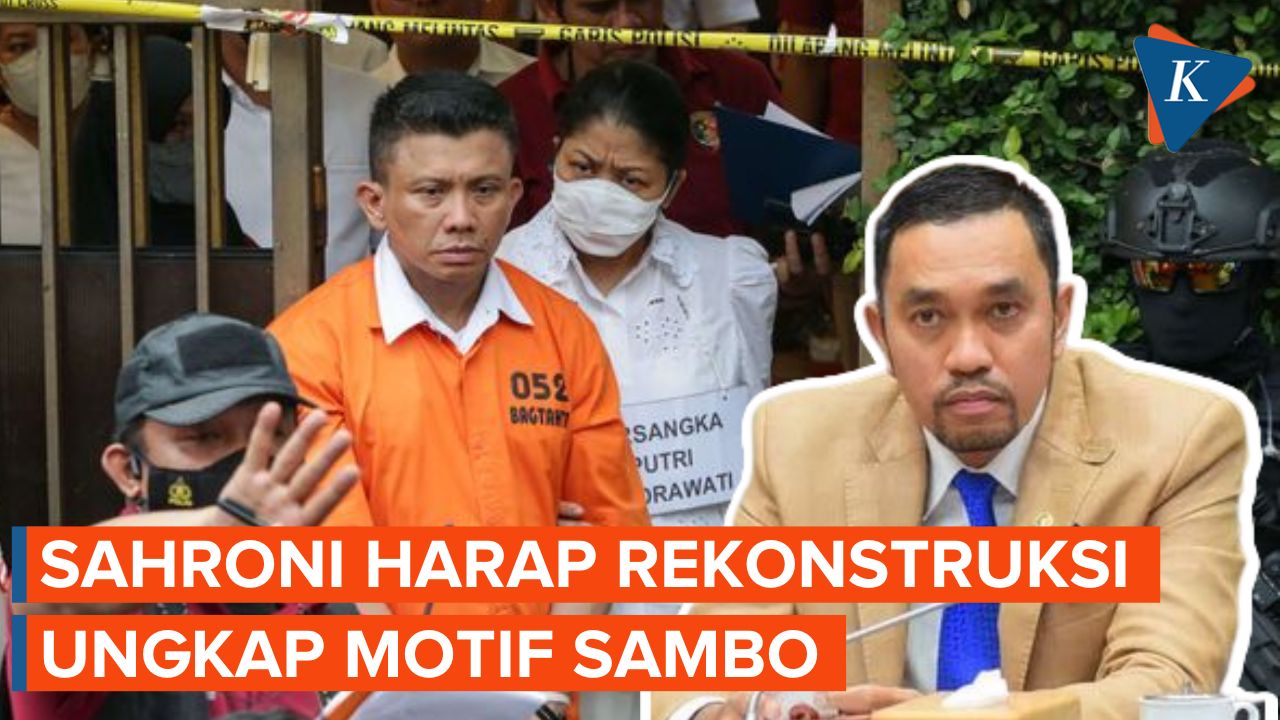 Ahmad Sahroni Harap Hasil Rekonstruksi Ungkap Motif Ferdy Sambo Bunuh Brigadir J
