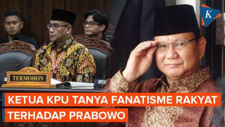 Momen Ketua KPU Hasyim Tanyakan Faktor Fanatisme Rakyat terhadap Prabowo