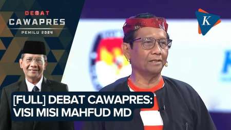 [FULL] Visi Misi Mahfud MD di Debat Perdana Cawapres Pemilu 2024