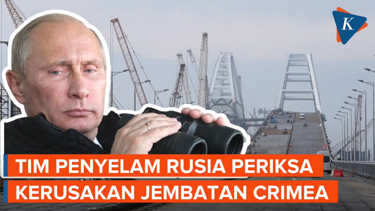 Rusia Terjunkan Tim Penyelam Selidiki Kerusakan Jembatan Crimea