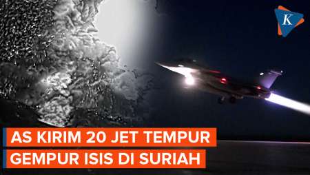 AS Kerahkan 20 Jet Tempur Bombardir ISIS Di Suriah