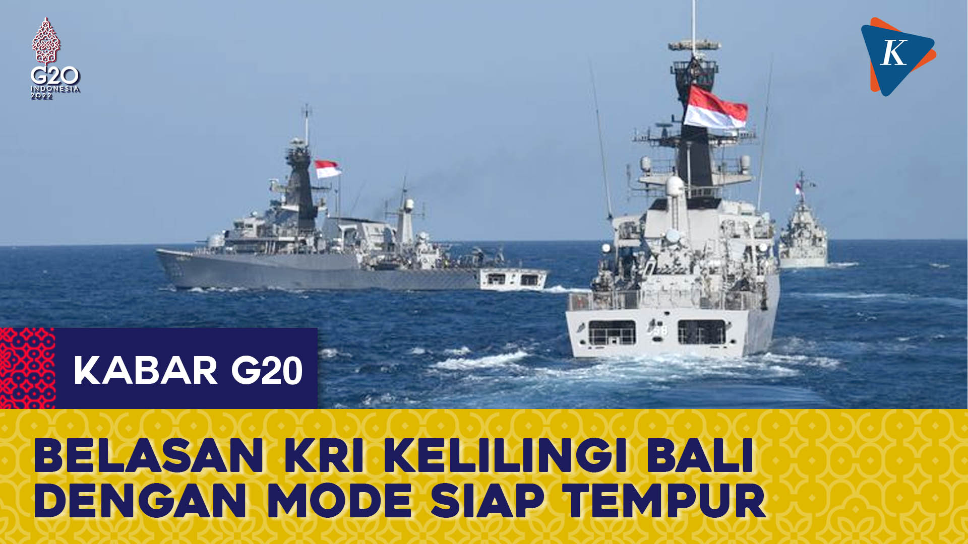 14 KRI TNI AL Berkeliling Pulau Dewata dengan Status Siap Tempur