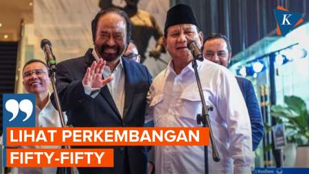 Ditawari Gabung Koalisi oleh Prabowo, Surya Paloh: Fifty-fifty…