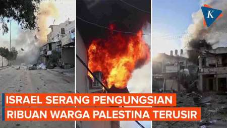 IDF Serang Lagi Kamp Pengungsian Gaza, Usir Puluhan Ribu Orang