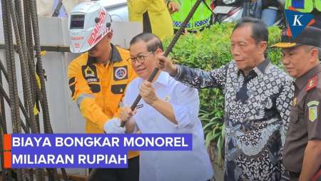 Pramono Ungkap Biaya Total Bongkar Tiang Monorel