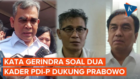 Dua Politisi PDI-P Puji Prabowo, Gerindra: Kita Tidak Punya Musuh