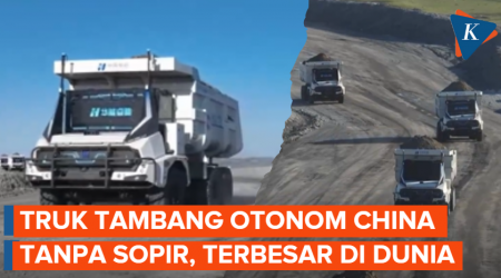 Canggihnya Truk Tambang di China, Beroperasi Tanpa Sopir, Terbesar di Dunia