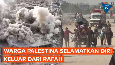 Warga Palestina Tinggalkan Rafah, 