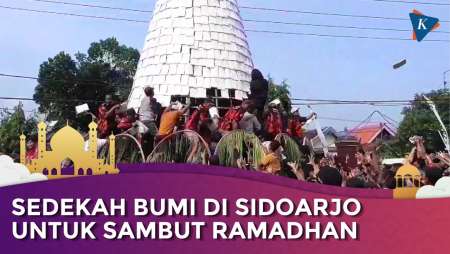 Tradisi Sedekah Bumi dan Gunungan Tempe untuk Sambut Ramadhan di Sidoarjo