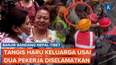 Pekerja Nepal Diselamatkan Usai Terjebak 9 Hari Di Terowongan, Disambut Tangis Haru Keluarga