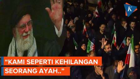 Warga Iran Tangisi Kematian Khamenei, Menuntut Balas Serangan Israel-AS