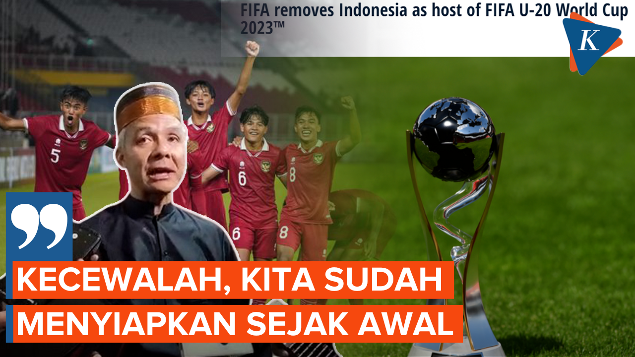 Ganjar Pranowo Kecewa FIFA Batalkan Indonesia Jadi Tuan Rumah Piala Dunia U-20