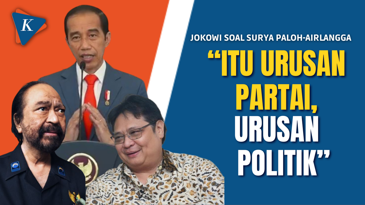 Ini Kata Jokowi Saat Ditanya soal Pertemuan Surya Paloh dan Airlangga