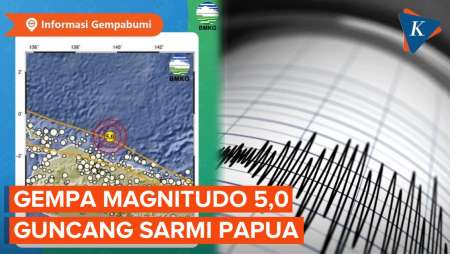 Gempa Magnitudo 5.0 Guncang Sarmi Papua