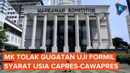 MK Tolak Gugatan Uji Formil Batas Usia Capres-Cawapres