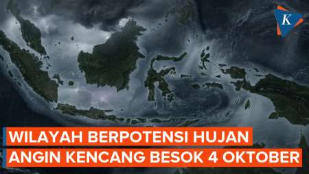 BMKG Peringatkan Hujan Lebat & Angin Kencang Besok 4 Oktober 2026