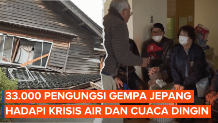 Gempa Jepang, Puluhan Ribu Pengungsi Hadapi Krisis Air hingga Cuaca Dingin