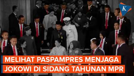 Melihat Cara Paspampres Menjaga Presiden Jokowi 