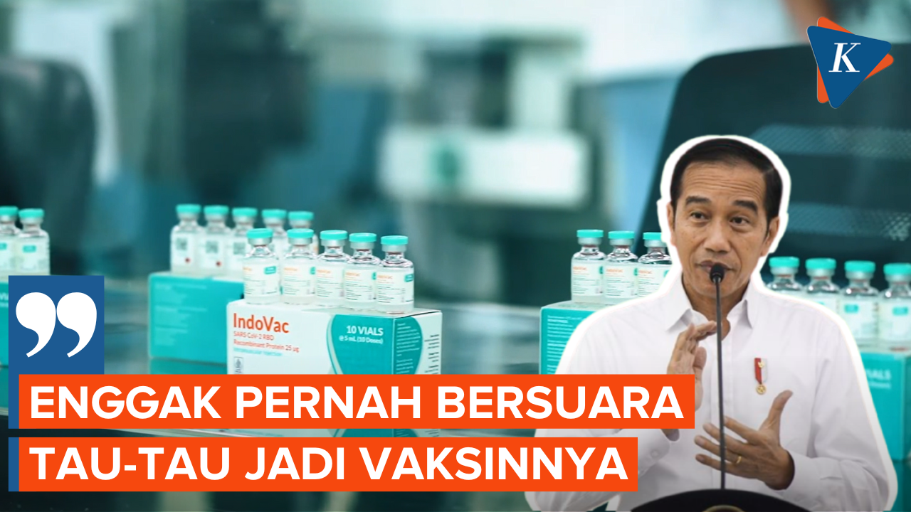 Momen Jokowi Luncurkan Vaksin Indovac