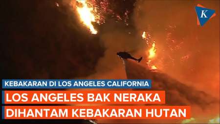 Potret Kebakaran Los Angeles Bak Neraka, Rumah dan Lahan Dilahap Api