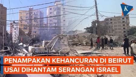 Penampakan Kehancuran di Beirut Imbas Serangan Israel