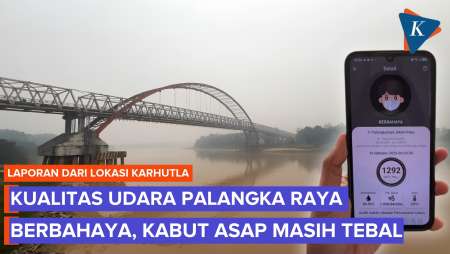 Kualitas Udara Palangka Raya Capai 1.290, Begini Suasana Di Pusat Kota