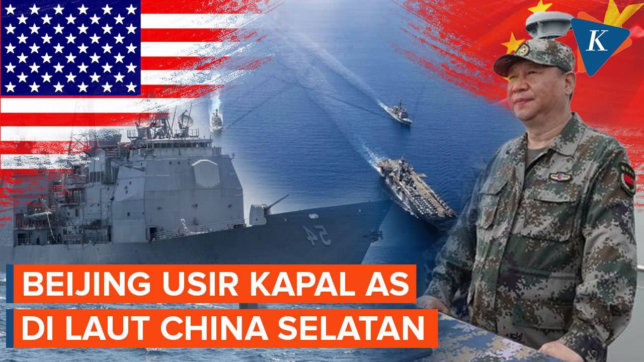 Tanpa Basa-basi, Militer China Usir Kapal Perang AS di Wilayahnya