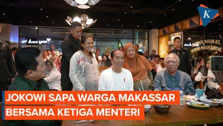 Momen Jokowi Ajak Menteri Makan Malam dan Sapa Warga di…