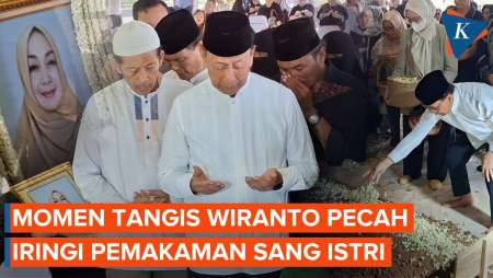 Momen Tangis Wiranto Pecah Iringi Pemakaman Sang Istri Rugaiya Usman