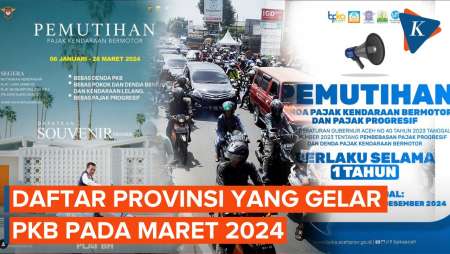 Daftar Provinsi yang Gelar Pemutihan Pajak Kendaraan Bermotor pada Maret 2024