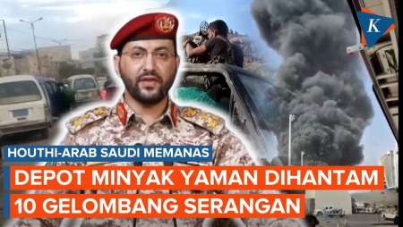 Saudi-Houthi Saling Serang! Depot Minyak Yaman Dihantam, Rudal Meluncur Ke Aramco