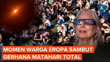 Antusiasme Warga Eropa Saksikan Gerhana Matahari Total