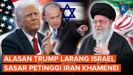 Kenapa Trump Larang Israel Targetkan Pemimpin Tertinggi Iran Khamenei?
