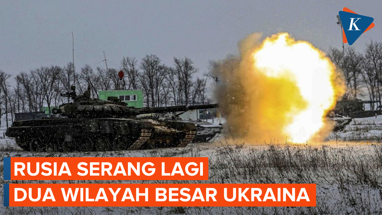 Serangan Rusia di Dua Wilayah Besar Ukraina