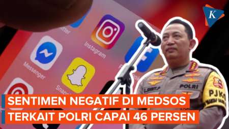 Kapolri Ungkap Sentimen Negatif Terhadap Polri Capai 46 Persen, Positif 37 Persen