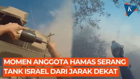 Aksi Nekat Anggota Hamas Serang Tank Israel dari Dekat