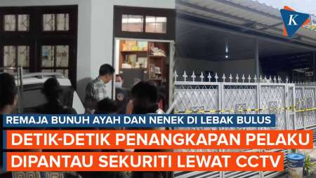 Detik-detik Penangkapan Remaja Pembunuh Ayah dan Nenek di Lebak Bulus, Dipantau Sekuriti Lewat CCTV