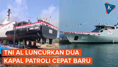 TNI Angkatan Laut Luncurkan Dua Kapal Perang Baru Buatan Dalam Negeri