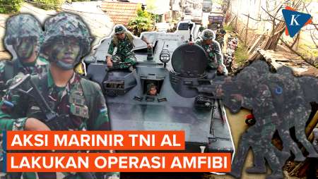 Momen Yonranratfib Pasmar 1 Laksanakan Latihan Operasi Amfibi