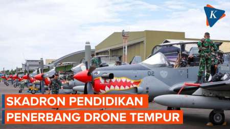 Resmi! TNI AU Punya Skadron Pendidikan  Penerbang Drone Tempur