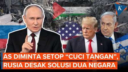 Rusia Sentil AS Setop “Cuci Tangan”, Akui Solusi Dua Negara Palestina-Israel