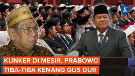 Momen Prabowo Kenang Sosok Gus Dur di Depan Mahasiswa Al-Azhar Mesir