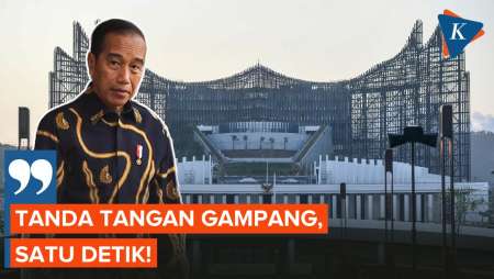 Soal Keppres IKN, Jokowi: Tanda Tangan Gampang 1 Detik, tapi...