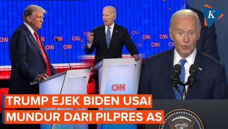 Biden Mundur dari Pilpres AS, Trump: Ia Tak Mampu Jadi Presiden