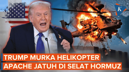 Trump Perintahkan Serang Iran Usai Heli Apache AS Jatuh Di Selat Hormuz